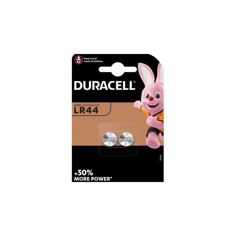 Piles Boutons Alcalines DURACELL LR44 76A/A76/V13GA x 2pc — Duracell · Smarty Paris 18e
